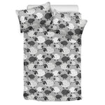 Doodle Sheep Pattern Print Duvet Cover Bedding Set
