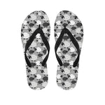 Doodle Sheep Pattern Print Flip Flops