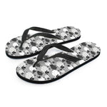 Doodle Sheep Pattern Print Flip Flops
