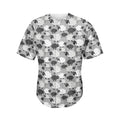 Doodle Sheep Pattern Print Men's Baseball Jersey