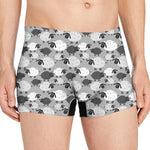 Doodle Sheep Pattern Print Men's Boxer Briefs