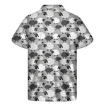 Doodle Sheep Pattern Print Men's Short Sleeve Shirt