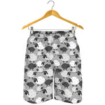 Doodle Sheep Pattern Print Men's Shorts