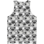 Doodle Sheep Pattern Print Men's Tank Top