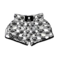 Doodle Sheep Pattern Print Muay Thai Boxing Shorts