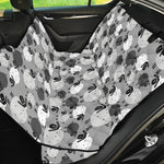 Doodle Sheep Pattern Print Pet Car Back Seat Cover