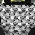 Doodle Sheep Pattern Print Pet Car Back Seat Cover