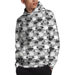 Doodle Sheep Pattern Print Pullover Hoodie
