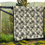 Doodle Sheep Pattern Print Quilt