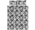 Doodle Sheep Pattern Print Quilt Bed Set