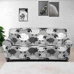 Doodle Sheep Pattern Print Sofa Cover