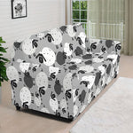 Doodle Sheep Pattern Print Sofa Cover
