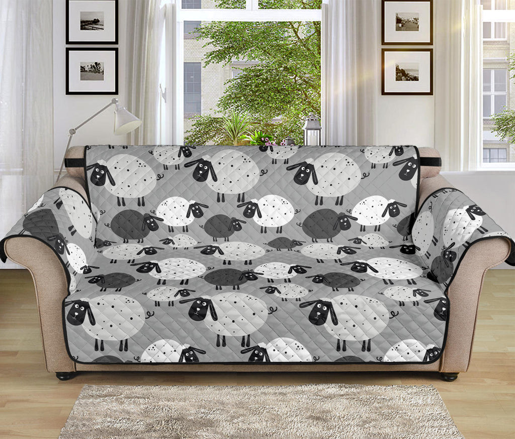 Doodle Sheep Pattern Print Sofa Protector