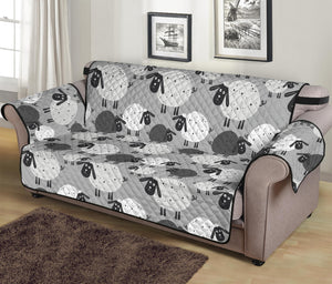 Doodle Sheep Pattern Print Sofa Protector