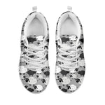 Doodle Sheep Pattern Print White Sneakers