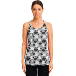 Doodle Sheep Pattern Print Women's Racerback Tank Top