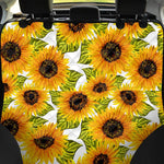 Doodle Sunflower Pattern Print Pet Car Back Seat Cover
