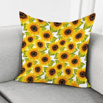 Doodle Sunflower Pattern Print Pillow Cover