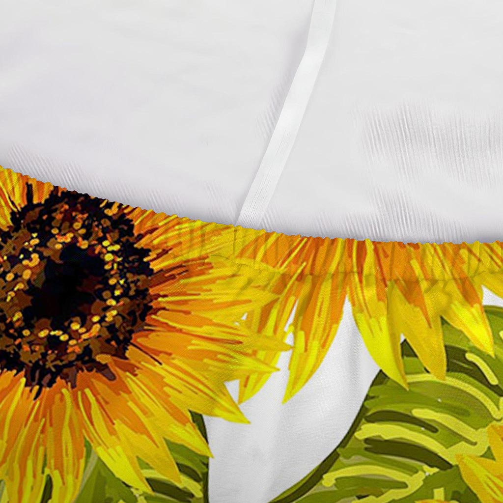 Doodle Sunflower Pattern Print Sofa Cover