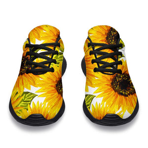 Doodle Sunflower Pattern Print Sport Shoes GearFrost