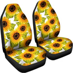 Doodle Sunflower Pattern Print Universal Fit Car Seat Covers