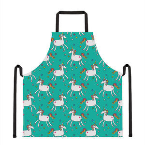 Doodle Unicorn Pattern Print Apron