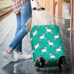 Doodle Unicorn Pattern Print Luggage Cover GearFrost