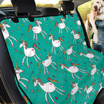 Doodle Unicorn Pattern Print Pet Car Back Seat Cover