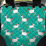 Doodle Unicorn Pattern Print Pet Car Back Seat Cover