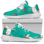 Doodle Unicorn Pattern Print Sport Shoes GearFrost