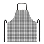 Doodle Windowpane Pattern Print Apron