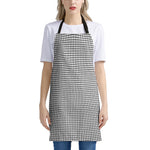 Doodle Windowpane Pattern Print Apron