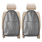 Doodle Windowpane Pattern Print Car Seat Organizers