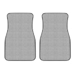 Doodle Windowpane Pattern Print Front Car Floor Mats
