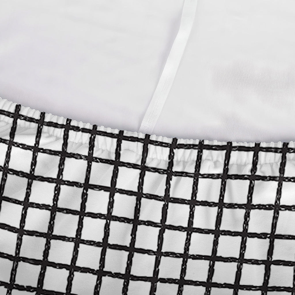 Doodle Windowpane Pattern Print Sofa Cover