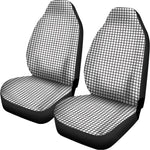 Doodle Windowpane Pattern Print Universal Fit Car Seat Covers