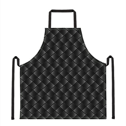 Dot Geometric Square Pattern Print Apron