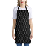 Dot Geometric Square Pattern Print Apron