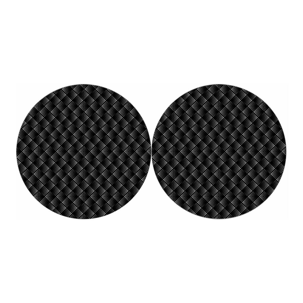 Dot Geometric Square Pattern Print Car Coasters