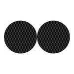 Dot Geometric Square Pattern Print Car Coasters