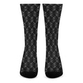 Dot Geometric Square Pattern Print Crew Socks