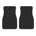 Dot Geometric Square Pattern Print Front Car Floor Mats