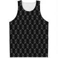 Dot Geometric Square Pattern Print Men's Tank Top