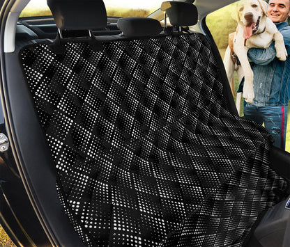 Dot Geometric Square Pattern Print Pet Car Back Seat Cover