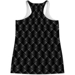 Dot Geometric Square Pattern Print Women's Racerback Tank Top