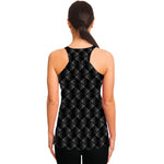 Dot Geometric Square Pattern Print Women's Racerback Tank Top