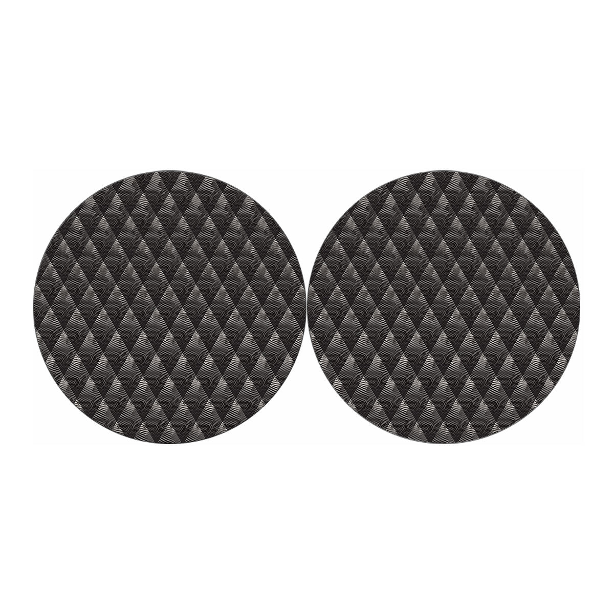 Dot Geometric Triangle Pattern Print Car Coasters
