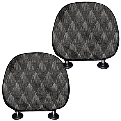 Dot Geometric Triangle Pattern Print Car Headrest Covers