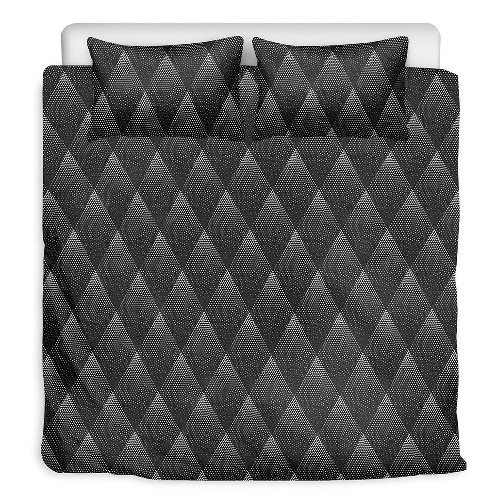 Dot Geometric Triangle Pattern Print Duvet Cover Bedding Set