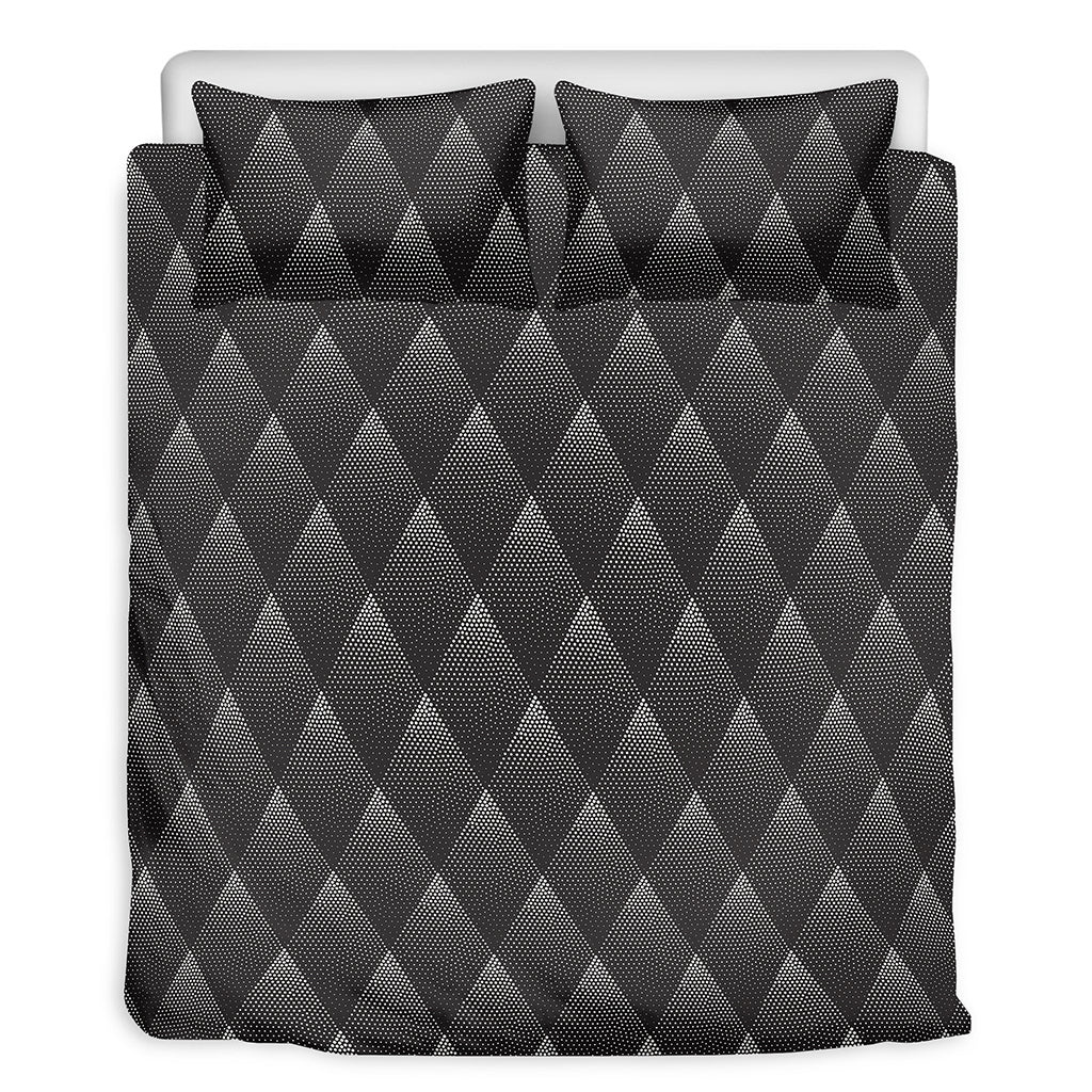 Dot Geometric Triangle Pattern Print Duvet Cover Bedding Set